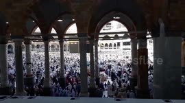 Dense crowds assemble for Islamic ritual of Tawaf in Mecca