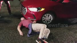 US man gets knocked out in Atlanta street fight