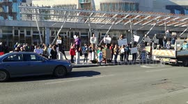 Youth protest for action on climate change, outside Scottish Parliament 15/2/2019