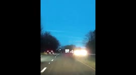 Meteor falling to earth caught on camera