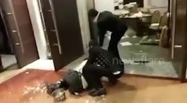 Wedding venue turns into a battleground as guests and hotel staffs get into a brawl