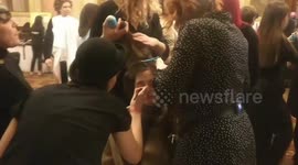 Moroccanoil hair stylish for the AADNEVIK's Autumn/Winter 2019 fashion show, London