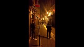 Paris street fight