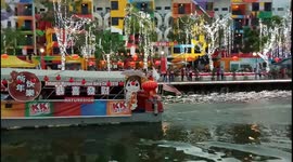 The Spring Lantern Festival Parade at Riverside Melaka Malaysia