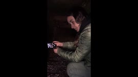 Strange orb flying out of ancient longbarrow