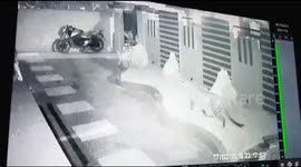 Leopard entered residential area in India