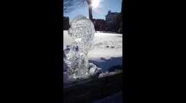 Amazing Fortnite Ice Sculptures in Hamilton, Ohio 2019