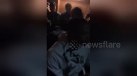 Newsflare Edit - Huge fight erupts at a London high school party