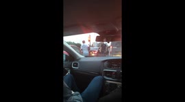 Shocking moment Dundee driver slams man's head in door in apparent road rage incident