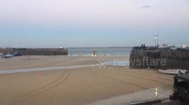 UK St Ives Lifeboats (Part 2) launch