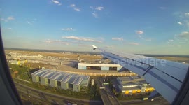 Full flight Düsseldorf - Frankfurt with fantastic detailed view at ideal light conditions