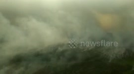 HUNDREDS OF BURNED PEAT HECTARS IN BENGKALIS DISTRICT / RIAU / RIAU PROVINCE RIAU