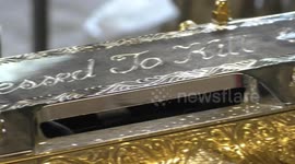 Artist decorates everyday objects in 24 carat gold