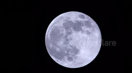 'Super snow moon' timelapse caught on camera