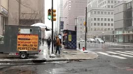 Snow Falls at 17th