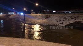 Rising water as winter storm starting melting in southwest Virginia