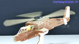WOW!!! Experiment: Chain Reaction Diy Helicopter from Matches