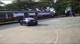 Two students were injured in the accident at Motorola Expo