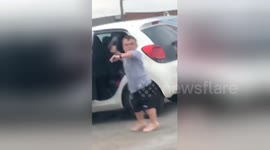 Newsflare Edit - Driver encounters road rage spat while on his way home from university