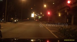 Idiot driver tries to overtake by cutting into oncoming traffic.Location SS2, Petaling Jaya.