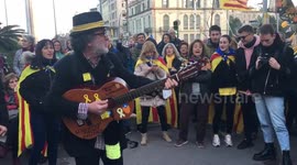 Music at Catalan independence General strike