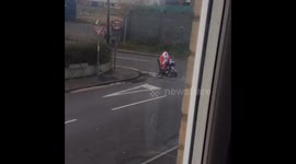 Speeding santa