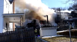 5th alarm fire with Collapse - Ashland, Pa