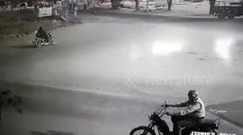 Biker remains critical after intense crash in Tamil Nadu's Coimbatore; hit and run act caught on cameras