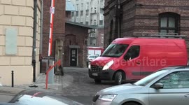 Polish Fire Engines responding to emergency call