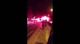 Zenit Saint Petersburg fans give their team coach an incredible welcome