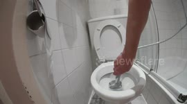 Life Hack: How to clean a toilet the lazy way