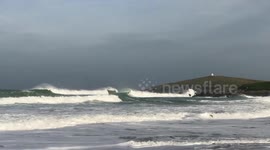 Surfs up on Fistral Beach Newquay