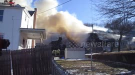 Row Home fire Ashland Cuts