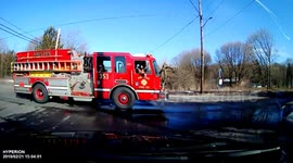 Engine 353 responding, Ashland, Pa