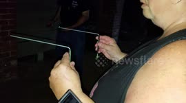 Dousing rod conversation with servant girl at Prospect Place Barn