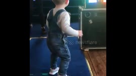 Toddler cute dancing
