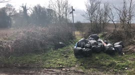 Fly tipping near St Albans
