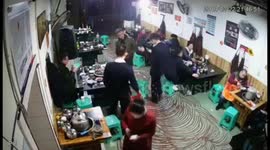 Customer throws lighter into hot pot causing explosion