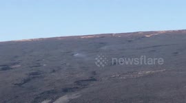 Saddleworth Moor smouldering
