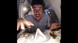 Showering on a plane! Review of luxurious Emirates' first class flight