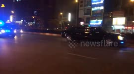 Vietnamese welcome Trump motorcade