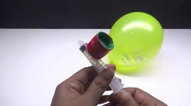 How to Make Air Pump For Balloon using a syringe | DIY Balloon Air Pump