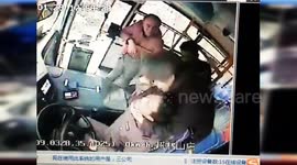 Chinese woman chokes driver with scarf after being made to stop smoking on bus