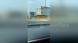 School bus crashes into building in north Charlotte