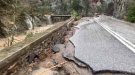 The devastating aftermath of extreme rain and flooding on the Greek island of Crete