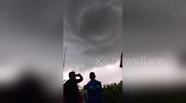 Newsflare Edit - People Witness The Birth of Whirlwind in Kupang Indonesia