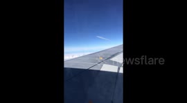 Aer Lingus passenger films another plane passing extremely close