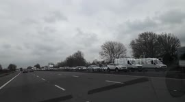 M4 crash near Swindon causes long tail back