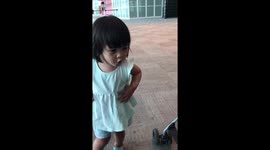 Two year old says a funny thing in cafe “I want to drink my coffee”