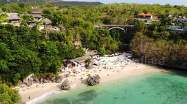 Padang Padang Beach Drone shot